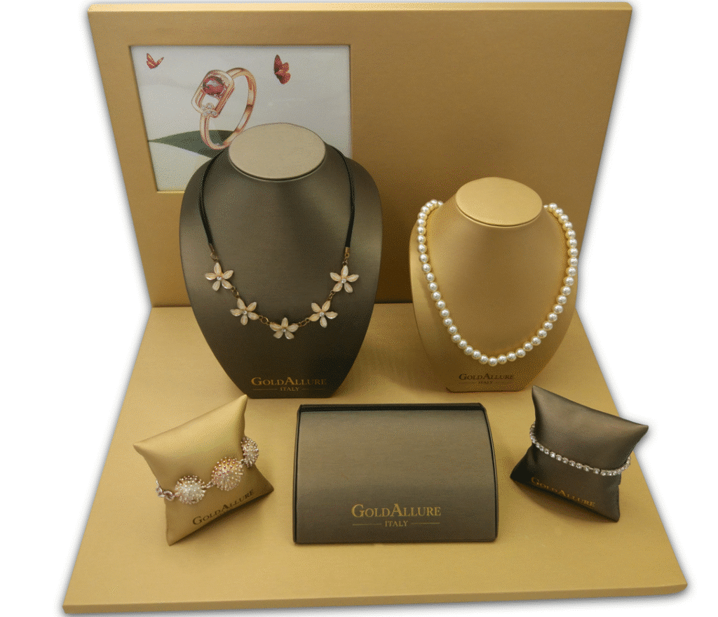 leatherette jewellery display