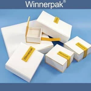 Collection of custom jewelry boxes wholesale in various sizes for retail brands