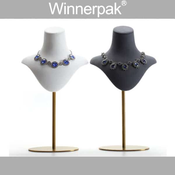 Retractable Suede Jewelry Bust - Image 5
