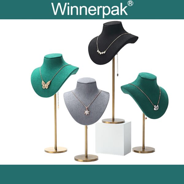Retractable Suede Jewelry Bust - Image 4