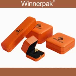 orange luxury leather boxes for jewelry