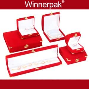 China flocked velvet jewelry box