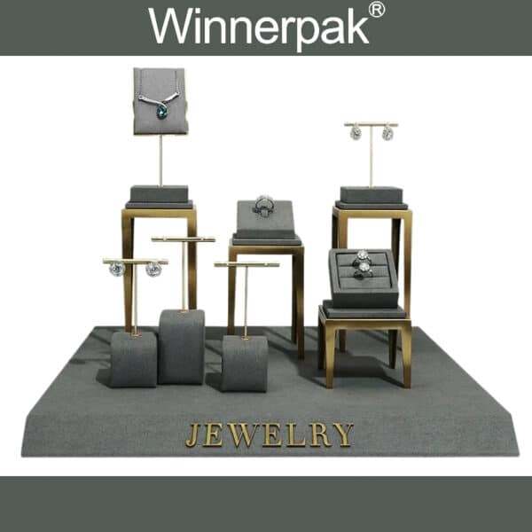 Set di 10 cubi per esposizione dei prezzi, mini cartellini dei prezzi in metallo 3D, regolabili, rimovibili, kit per la visualizzazione dei prezzi ( oro/EUR