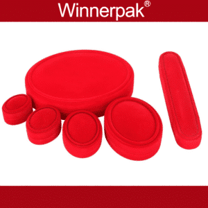 oval shape flocked boxes