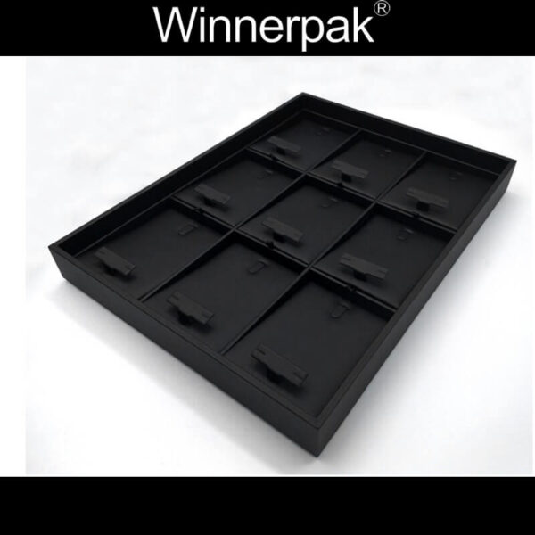 Leatherette 3X3 Earring Tray