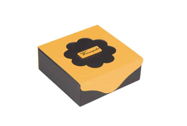 flower shape jewelry paper box