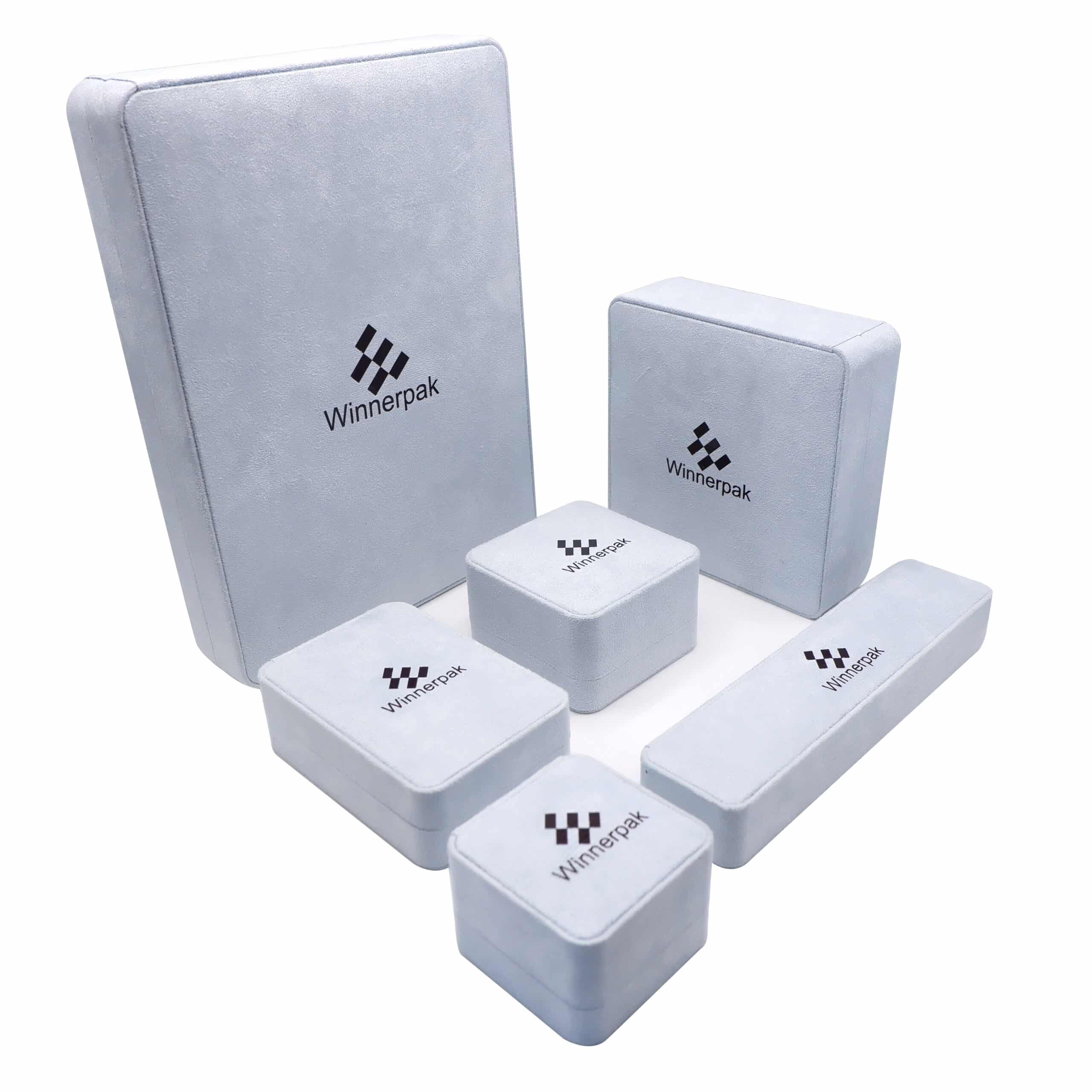 Luxury Suede Velvet Jewelry Boxes - Customizable RV24-FP Collection from Winnerpak