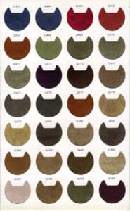 suede velvet swatch color