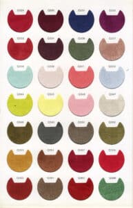 jewelry box insert pad color swatch