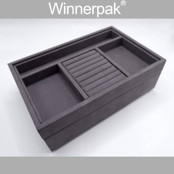 Micro Fiber Suede Grey Tray - Image 3