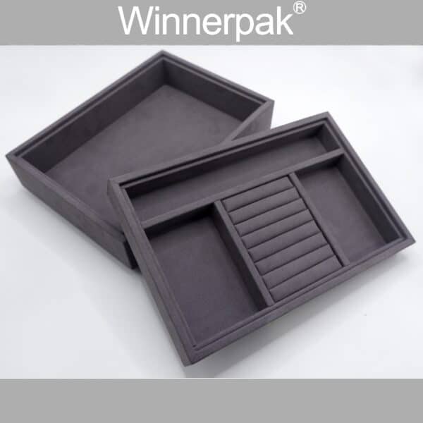 Micro Fiber Suede Grey Tray