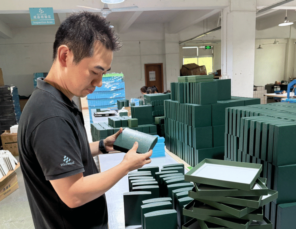 Winnerpak QC team quality check at the workshop