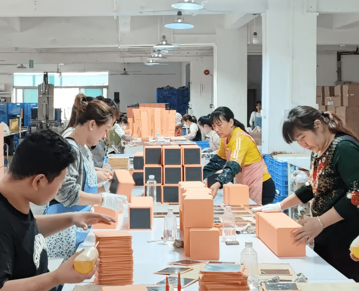 Winnerpak leatherette box producing line