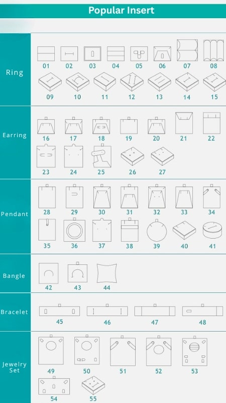 jewelry box insert pad choice
