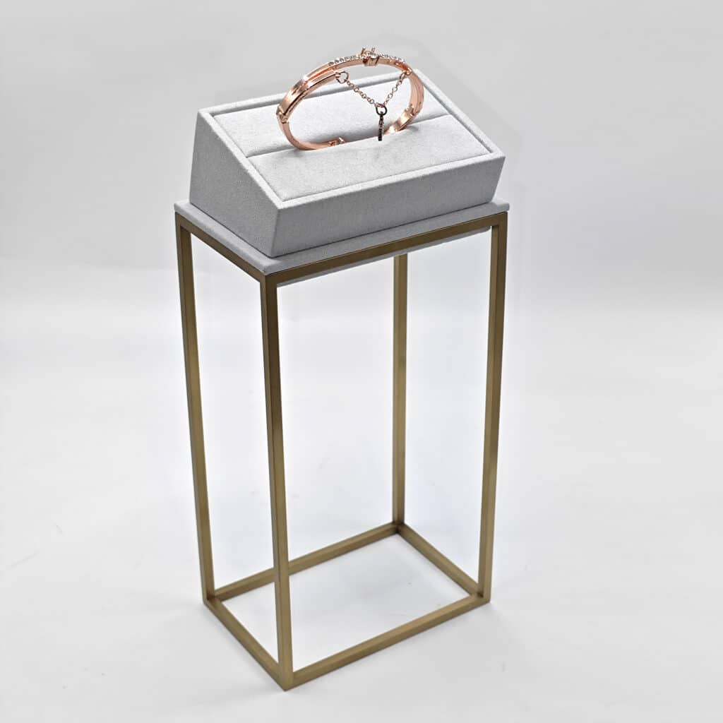 luxury stainless steel ring holder