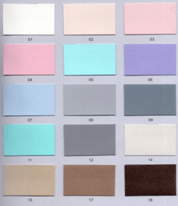 Winnerpak leather PU color swatch