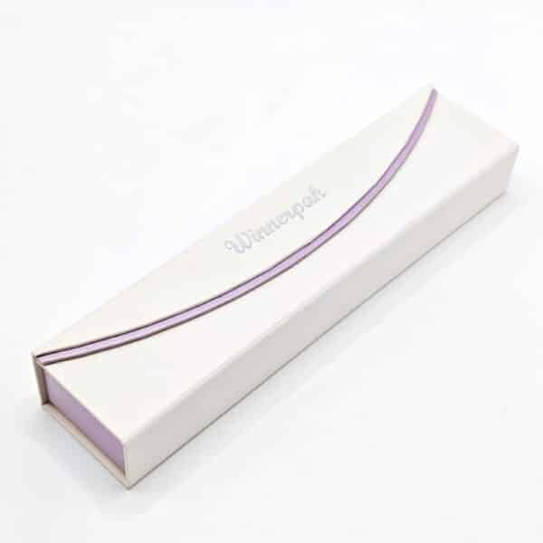 double-door magnetic jewelry box with wave edge