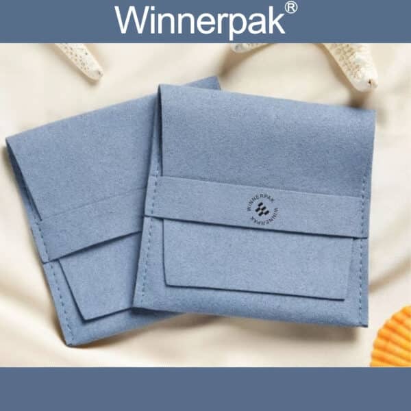 blue jewelry pouch with insert