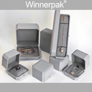 jewelry packaging boxes grey leatherette
