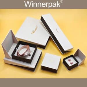 Custom textured paper jewelry boxes wholesale for luxury bracelets and earrings