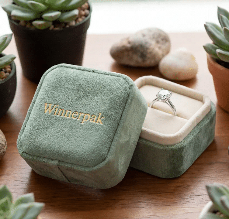 2 piece packer structure jewelry boxes